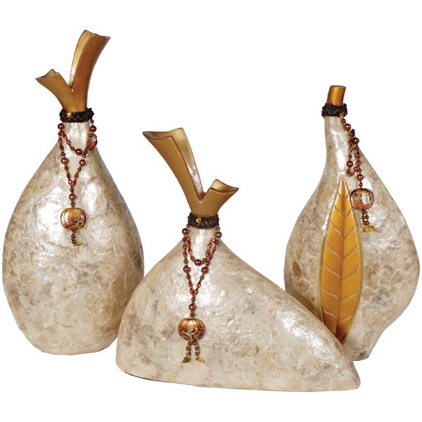 Capiz Shell Trio Vases (set3)          FREE SHIPPING (1 of 1)