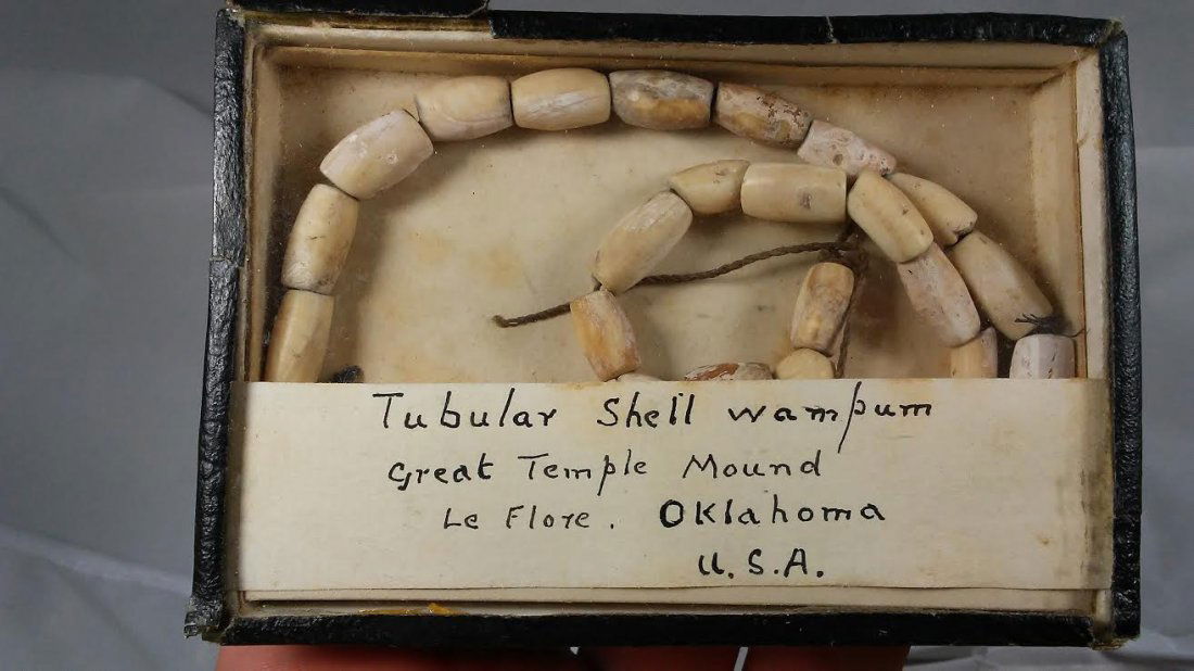 INDIAN ARTIFACT MOUNDBUILDER LEFLORE OKLA. W/BAKER COA (1 of 3)