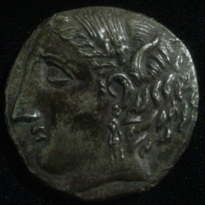 SICILY DECADRACHM 264-241 BC. SILVER COIN 37,80gr. (1 of 2)