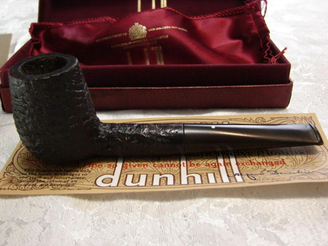Dunhill Shell Pipe Straight Brandy Ring Grain Grp 4: Purchased from an affluent collector one of the best blasts I have seen. Shank repair professionally done.