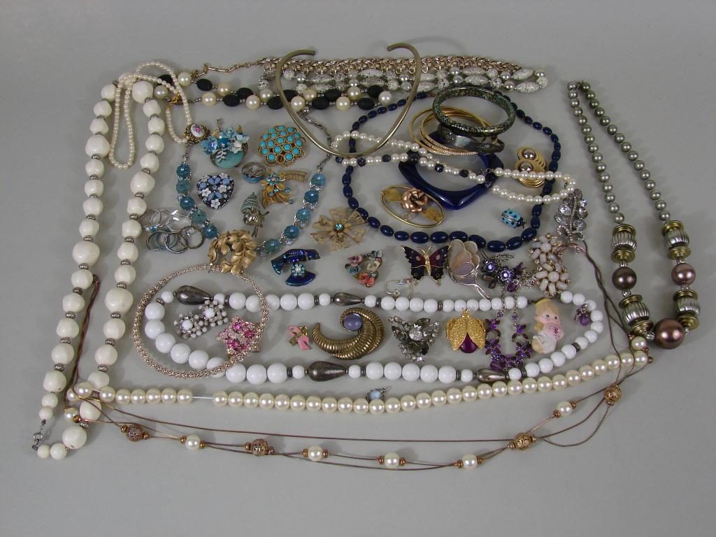 VTG Costume Jewelry Lot, Incl. Purples (1 of 13)