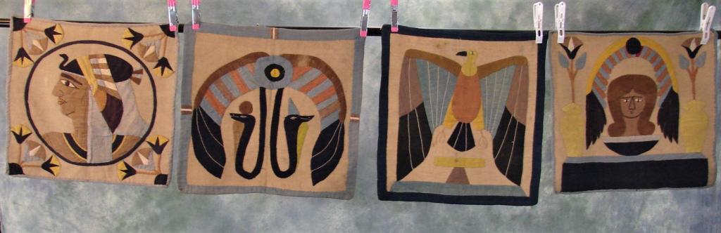 4 1920s Egyptian Panel Tapestries (1 of 10)