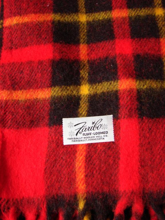 2 Vintage Red Wool Blankets (1 of 5)