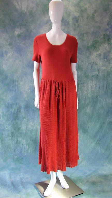 Vintage Hand Knit Crochet Dress (1 of 7)