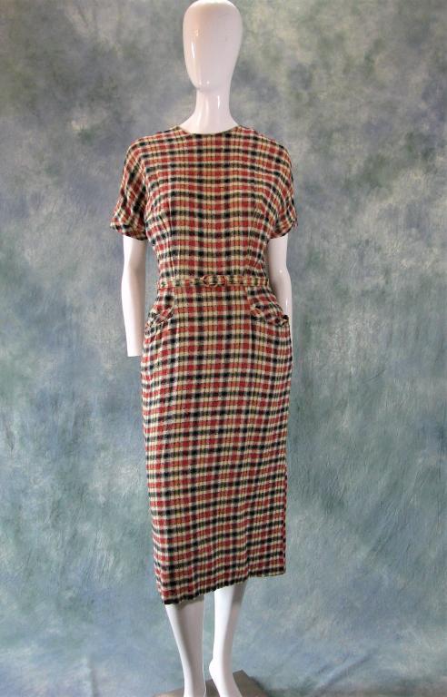 Vintage 1950s Cotton Day Dress (1 of 9)