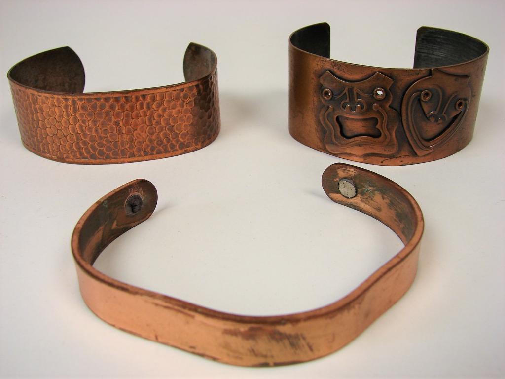 Lot Of Vintage Copper Cuff Bracelets (1 of 5)