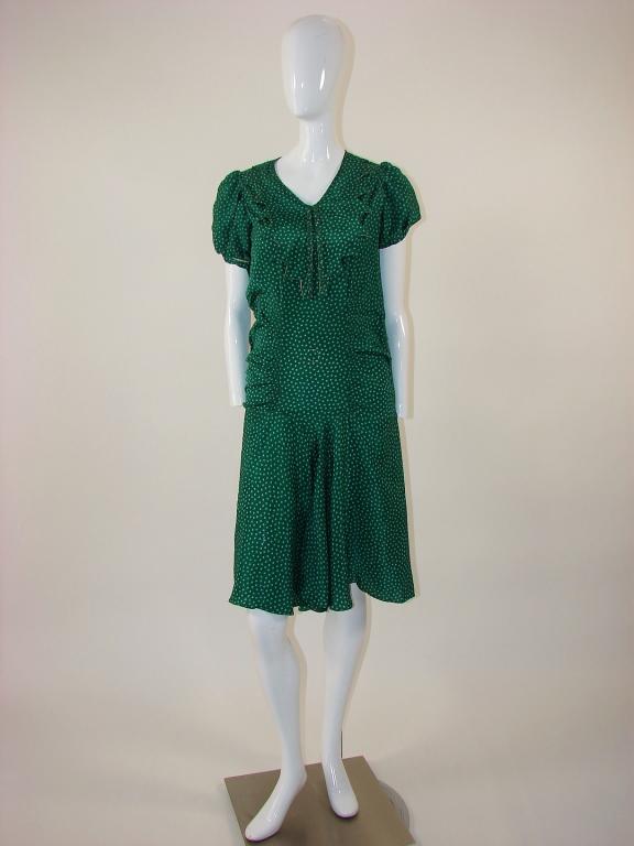 Vintage 1930s Rayon Dress (1 of 6)