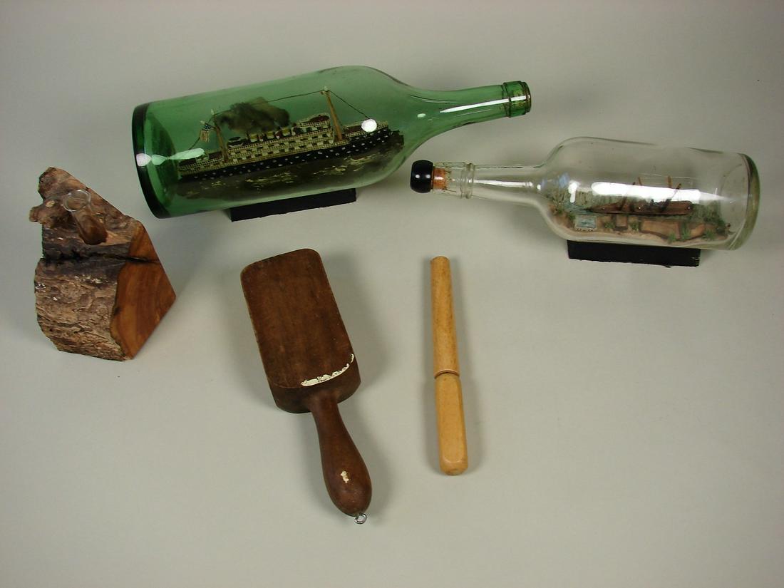 Vintage Home DÃ©cor Lot, Bottle Art (1 of 4)