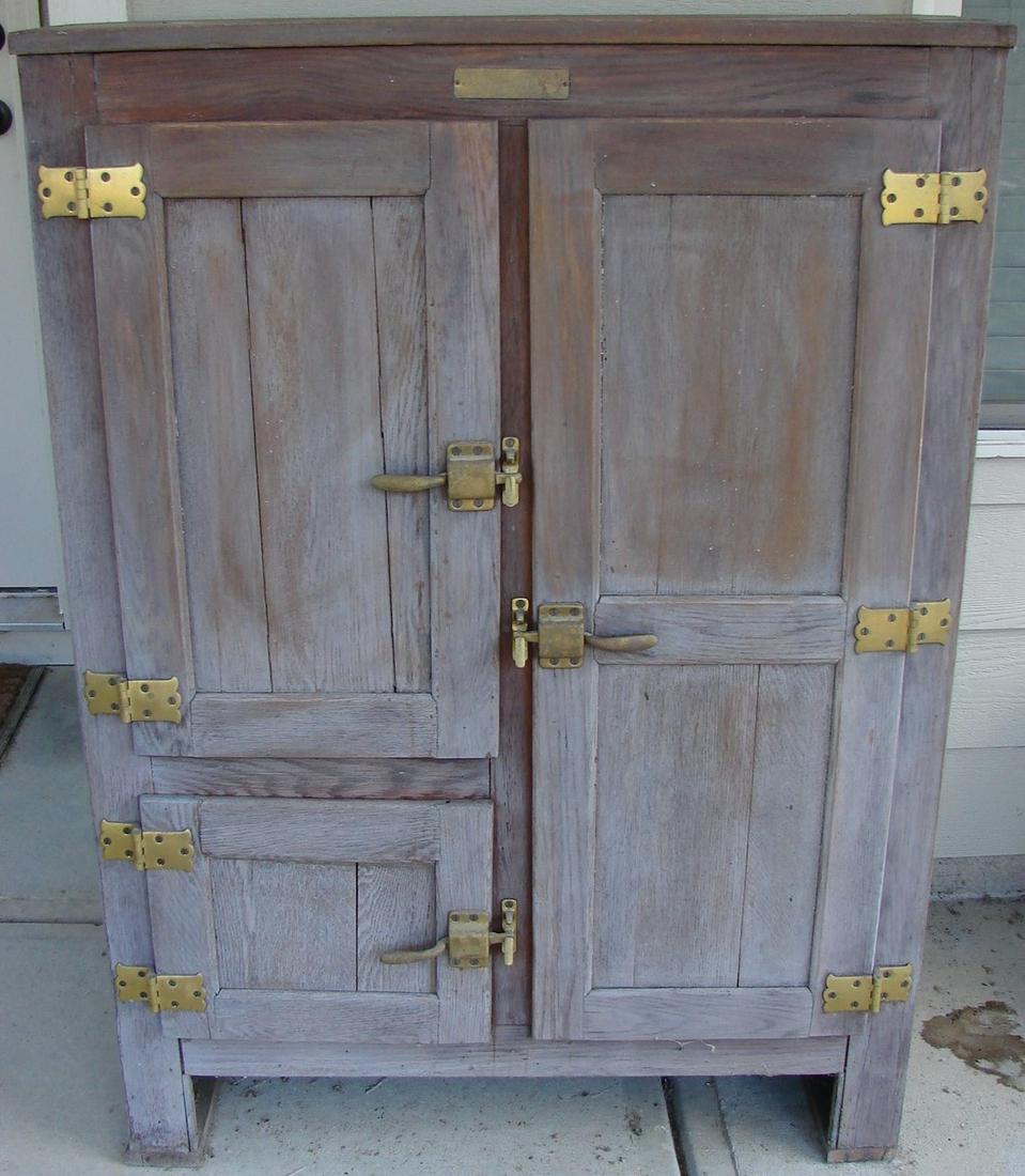 Antique Ice Box, Macy's, Whitewashed (1 of 10)