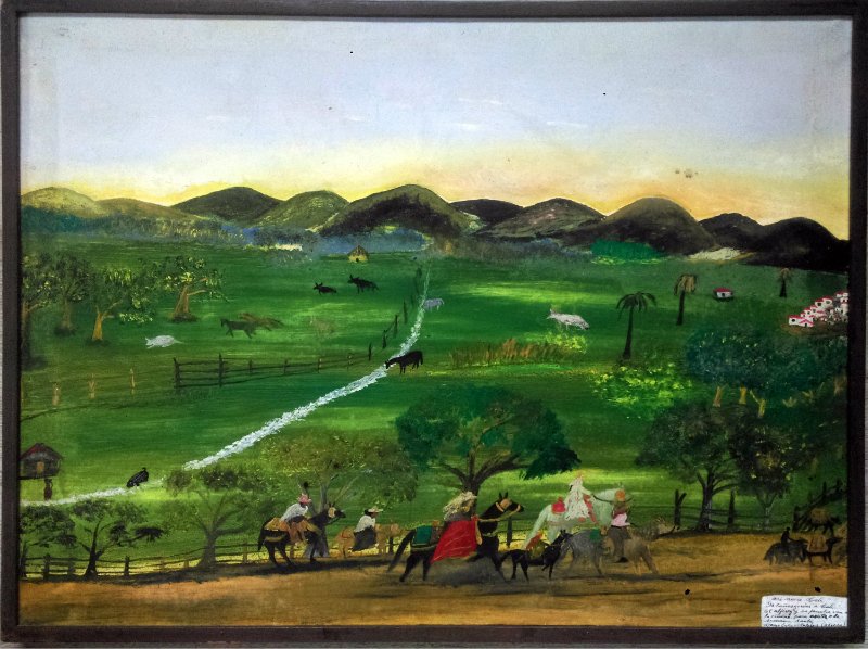 VILLALOBOS, COLOMBIAN: Description : Landscape.-- Medium : Oil on canvas.-- Dimensions : 44 x 59 cm.-- Signature : Signed lower right