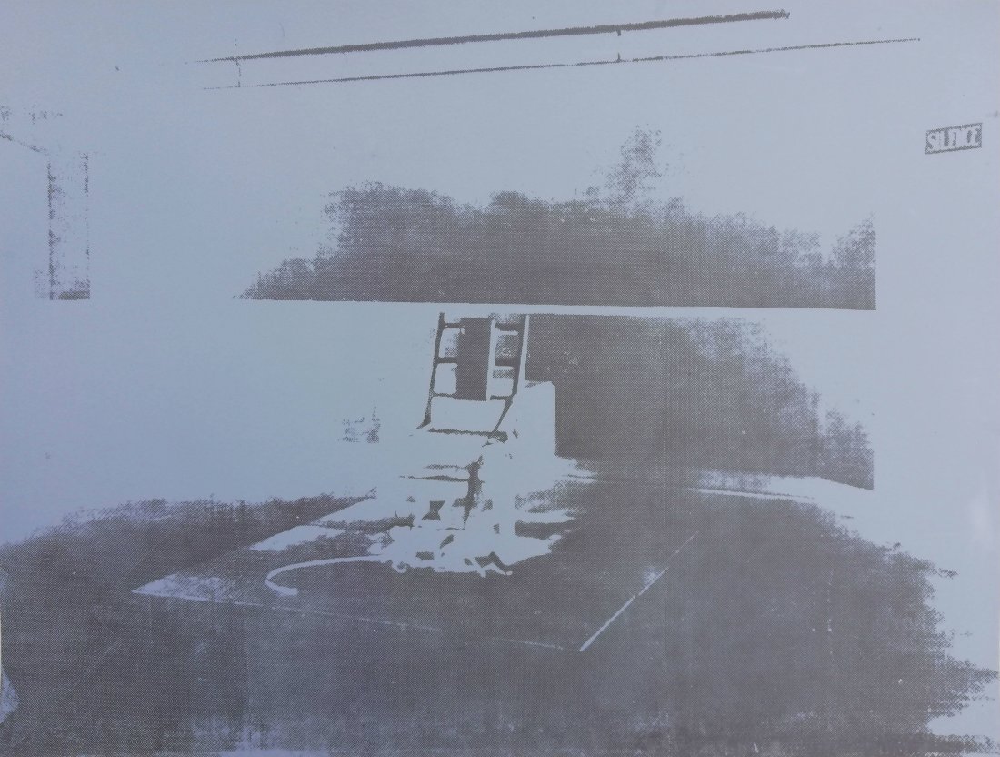 Andy WARHOL 1928 -1987 - Electric Chair screen print (1 of 2)