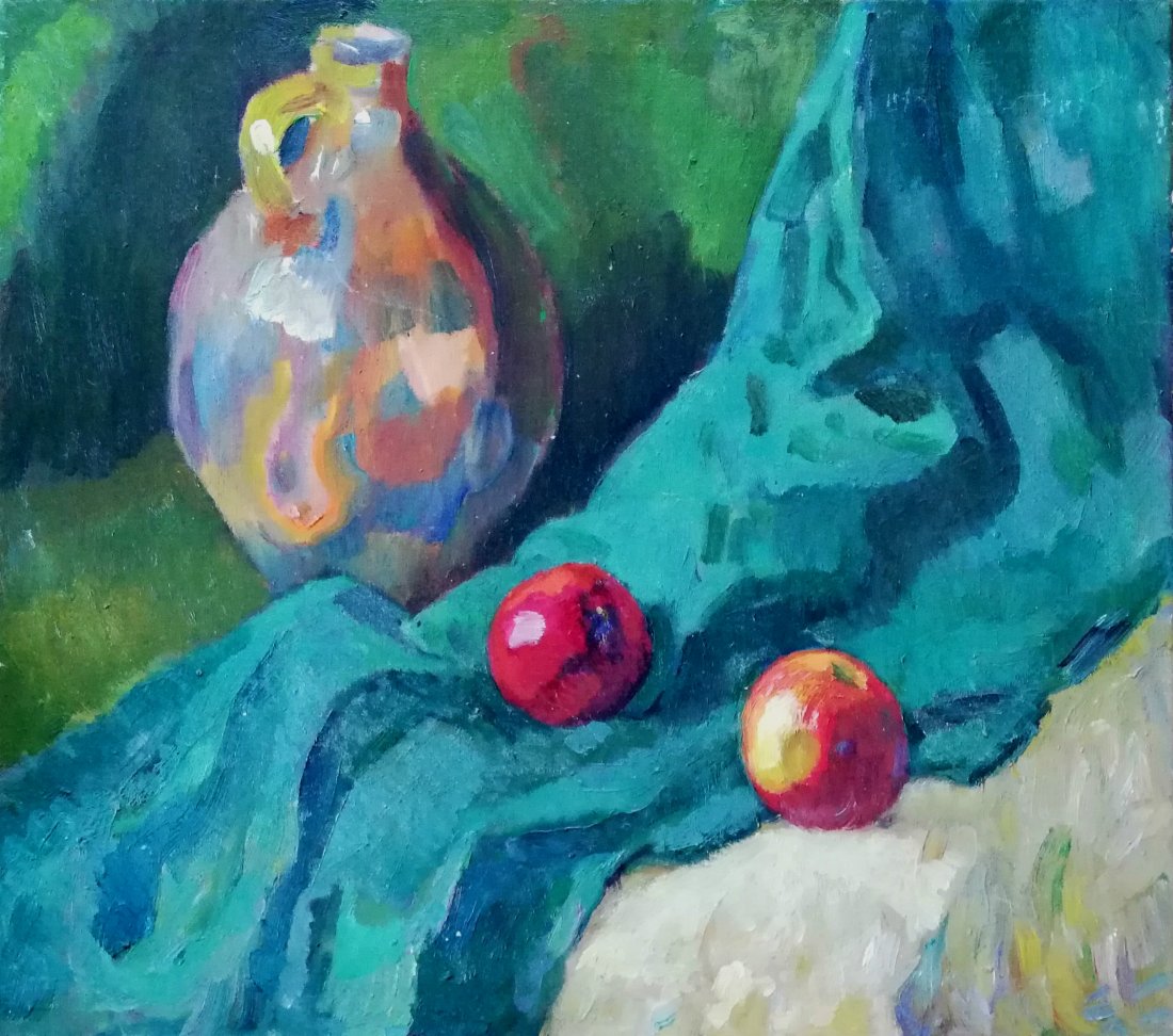 Henri Frederic BOOT (1877-1963) still life: LOT 11055 -- Henri Frédéric BOOT (1877-1963) -- Description : Still life with apples -- Medium : Oil on canvas -- Dimensions : 45 x 50 cm -- Signature : Inscribed verso -- Estimate : 20 -30 Euro