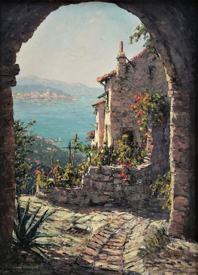 Jacobus Cornelis NEFKENS (1926-1999) Oil/canvas, Italy (1 of 3)