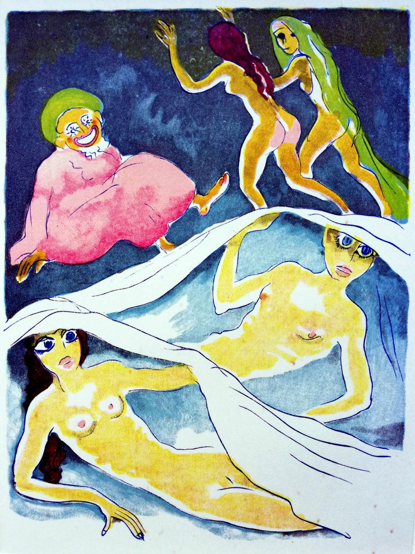 Kees VAN DONGEN (1877-1968), Woodblock 1955: Kees VAN DONGEN (1877-1968)Description : Woodblock 1955Medium : Woodblock in color Dimensions : 22 x 17 cmEstimate : 20 - 30 Euro