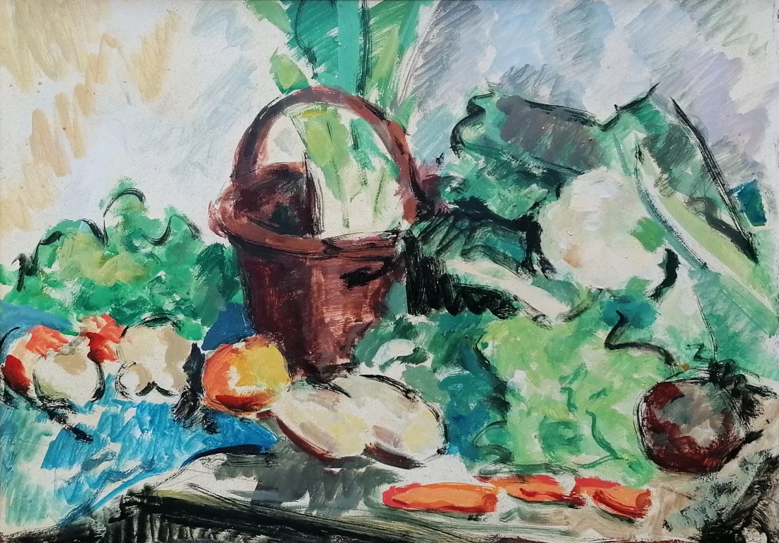 French School after Louis VALTAT: French School after Louis VALTAT -- Description : Still life with apples -- Medium : Oil on board -- Dimensions : 50 x 60 cm -- Signature : Unsigned -- Estimate : 50 - 100 Euro