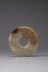 A pale celadon and russet jade bi disc - 2