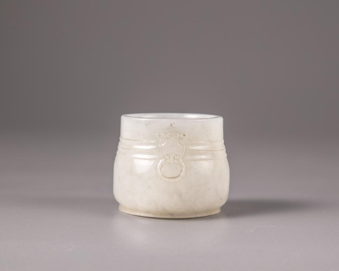 A Chinese white jade jarlet (1 of 5)