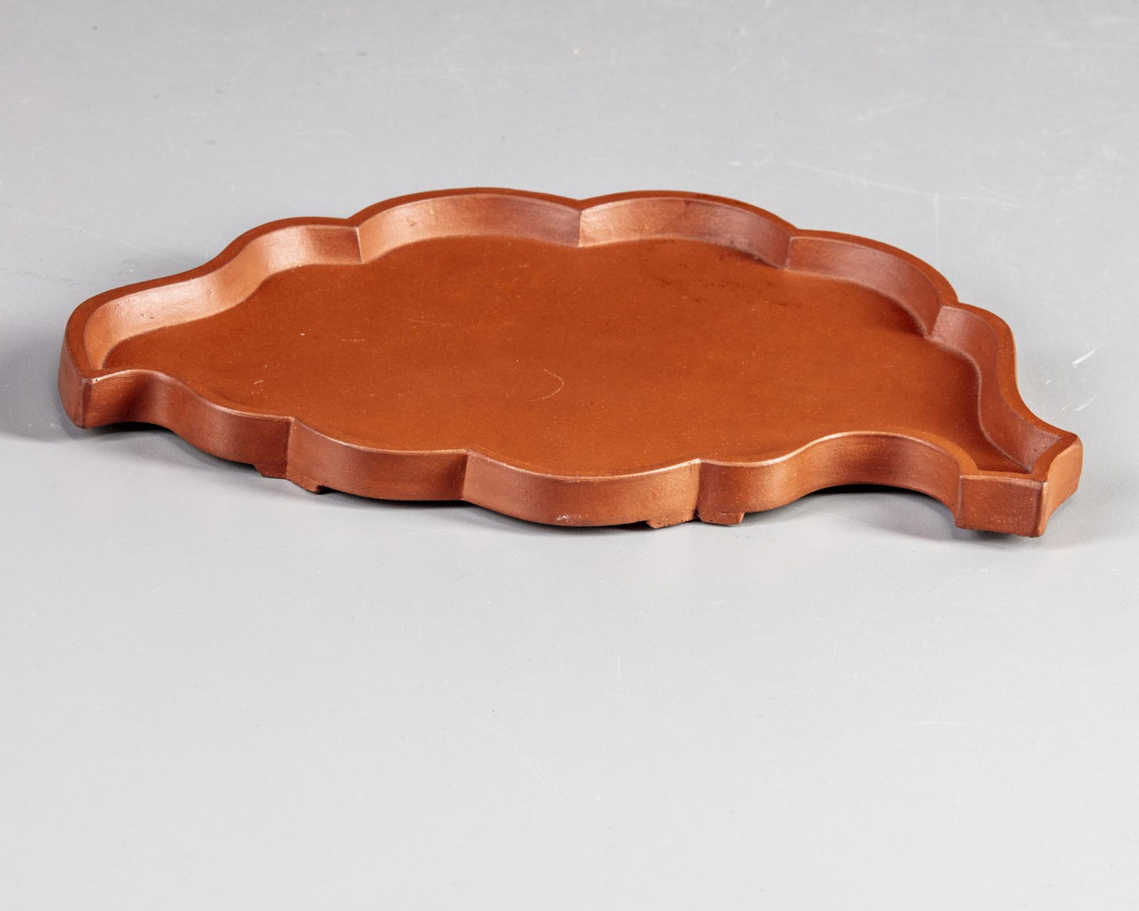 A Chinese Yixing leaf-form washer (1 of 3)