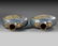 A PAIR OF CHINESE CLOISONNÉ ENAMEL MOON-FLASKS, - 4