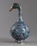 A CHINESE CLOISONNÉ ENAMEL DUCK-HEAD BOTTLE VASE
