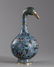 A CHINESE CLOISONNÉ ENAMEL DUCK-HEAD BOTTLE VASE - 2