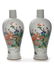 A PAIR OF CHINESE FAMILLE VERTE VASES, CHINA, 19TH-20TH