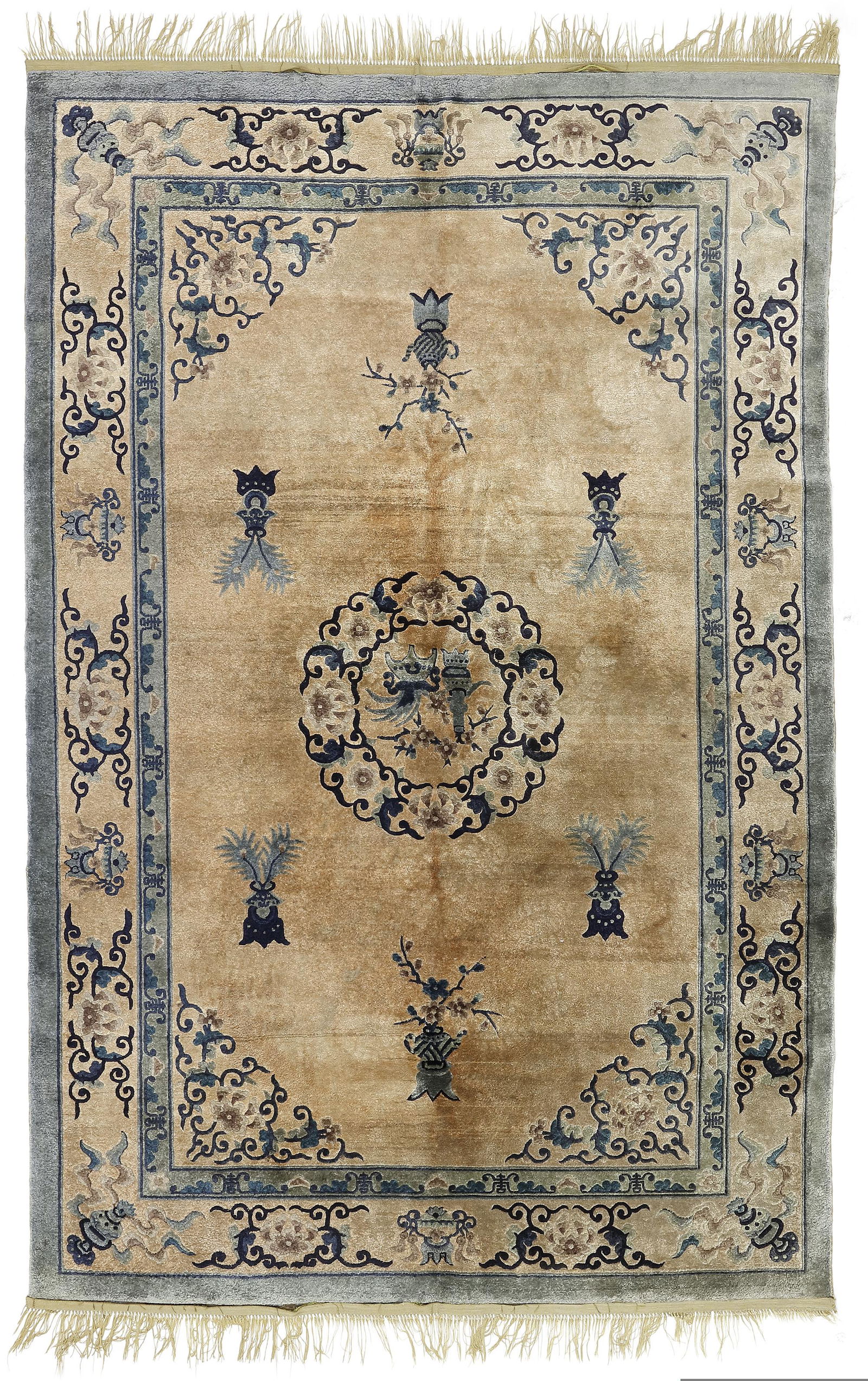 A SILK CHINESE RUG, CIRCA 1940 (1 of 1)
