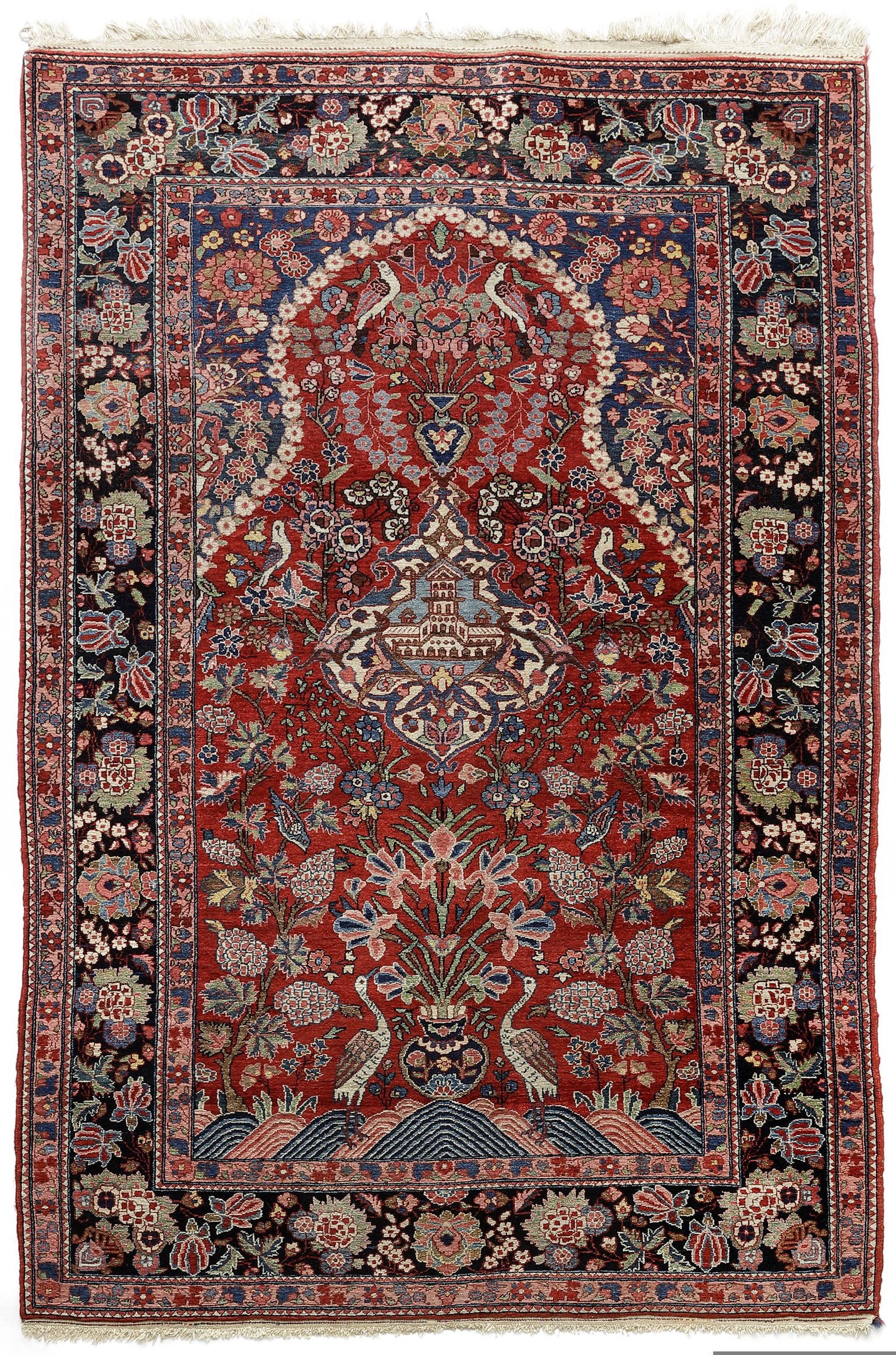 A KASHAN PRAYER RUG, PERSIA, CIRCA 1920 (1 of 1)