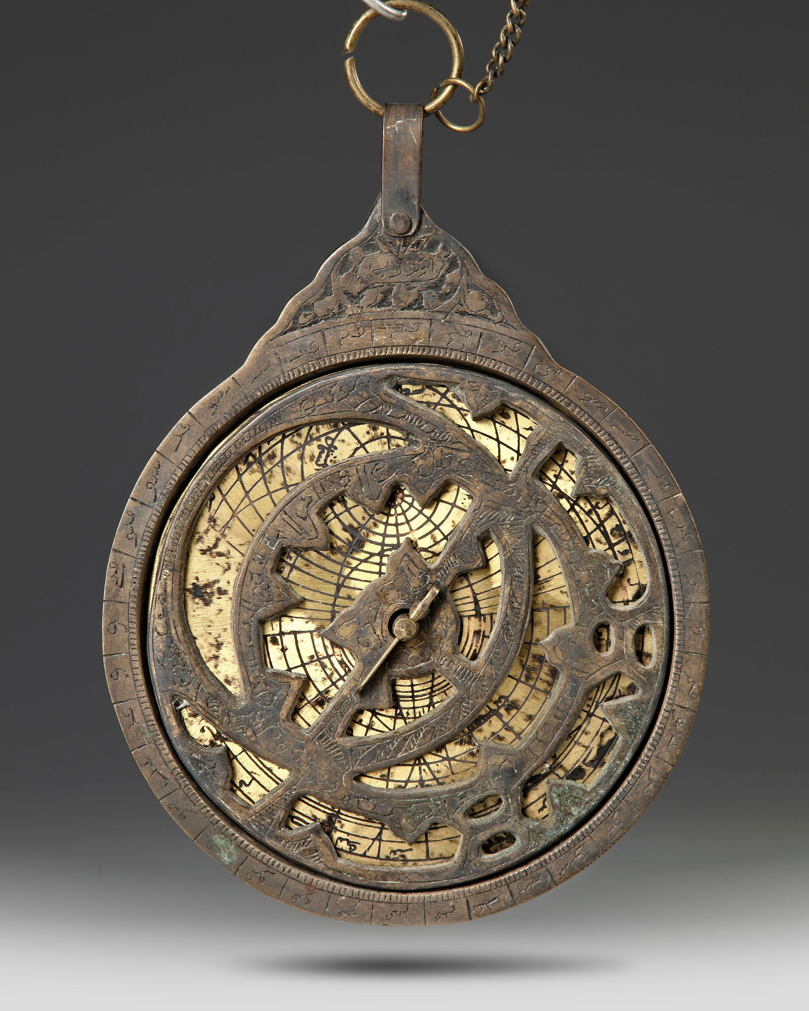 A PERSIAN ASTROLABE , PROBABLY FROM THE QAJAR, 19TH CENTURY (1 of 5)
