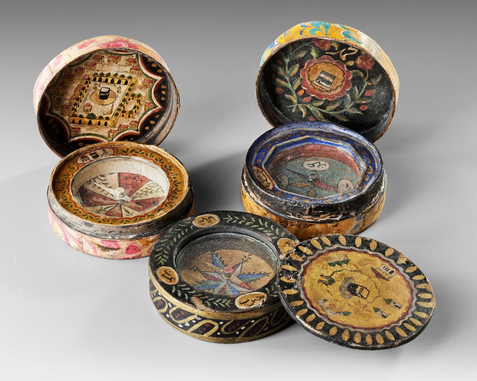 THREE OTTOMAN QIBLA INDICATORS, TURKEY, LATE 19TH CENTURY (1 of 3)