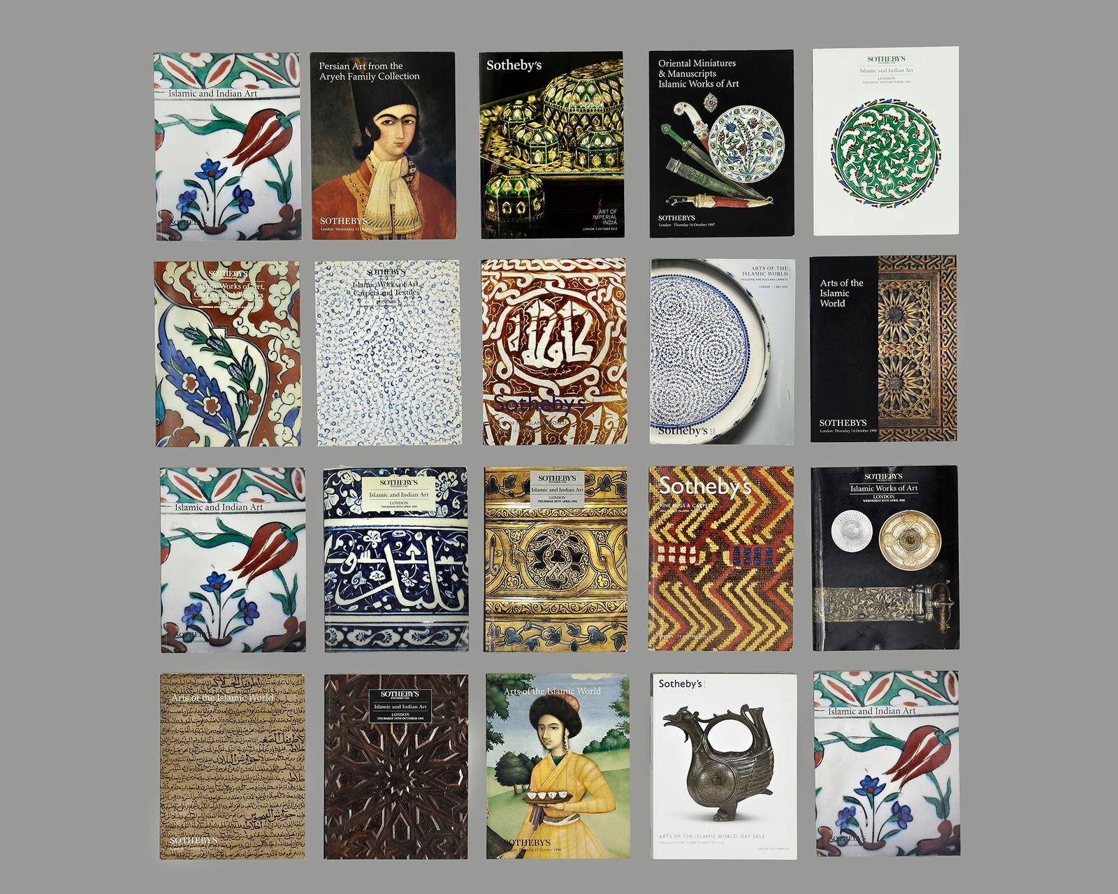 A COLLECTION OF TWENTY AUCTION CATALOGUES FROM SOTHEBY'S ON ISLAMIC ART (1 of 1)