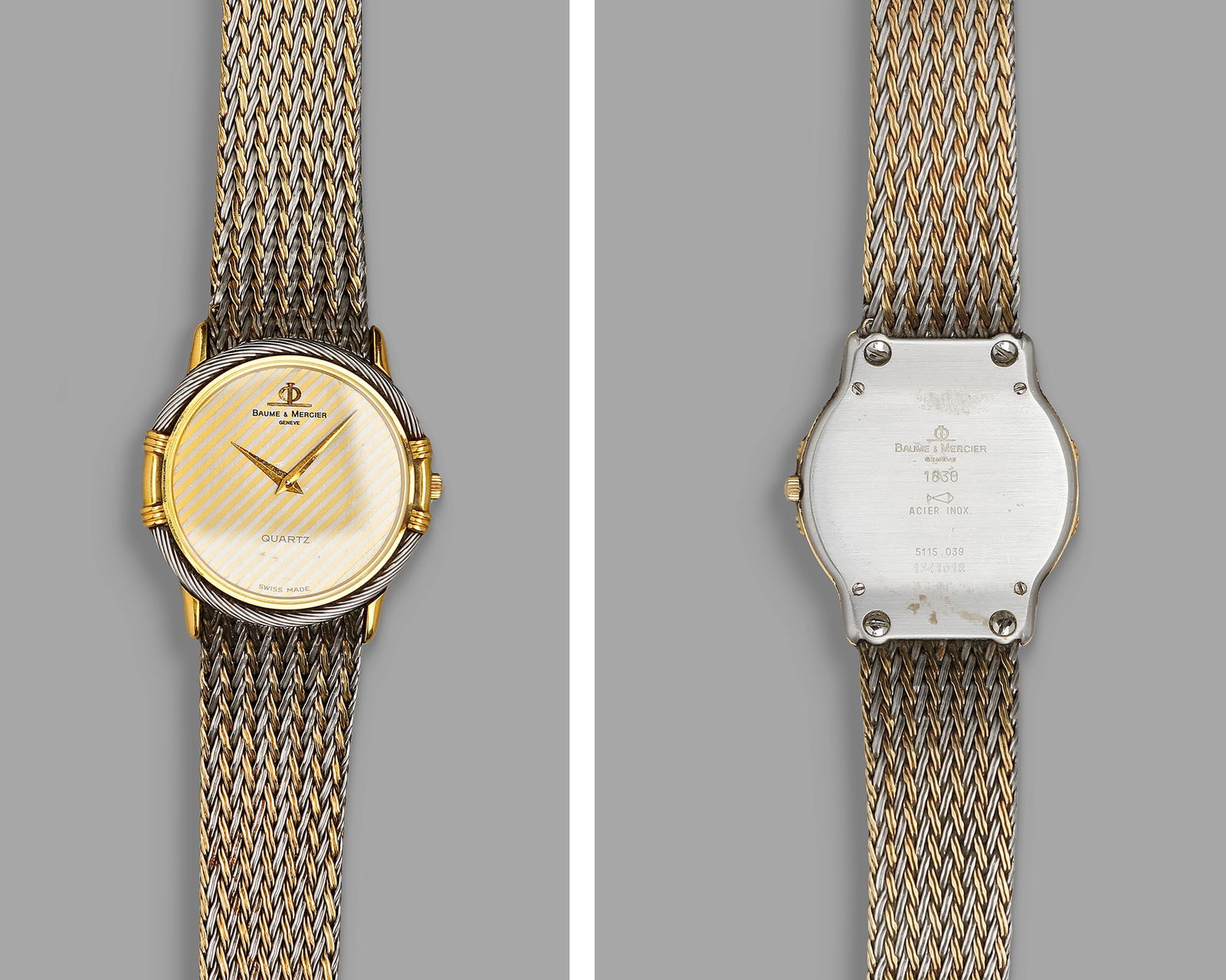 A GENTLEMEN'S WRISTWATCH, BAUME ET MERCIER, MODEL 5115.039, CIRCA 1990 (1 of 2)