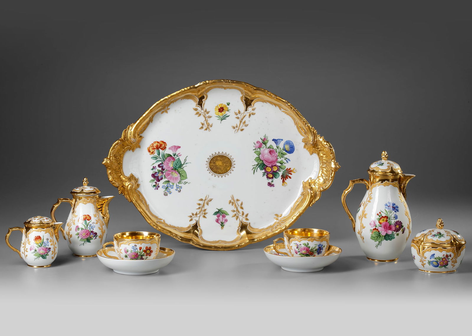 KPM “NEUZIERAT?? TEA SERVICE, 19TH CENTURY (1 of 5)