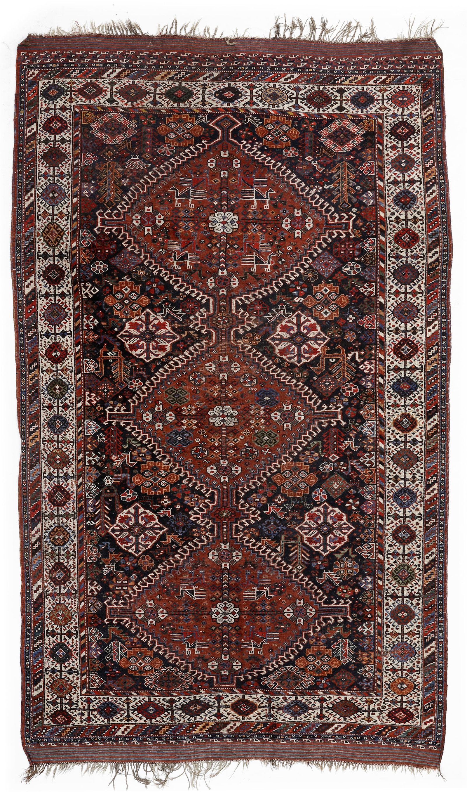 AN ANTIQUE GASHGAI RUG, 19TH CENTURY (1 of 2)