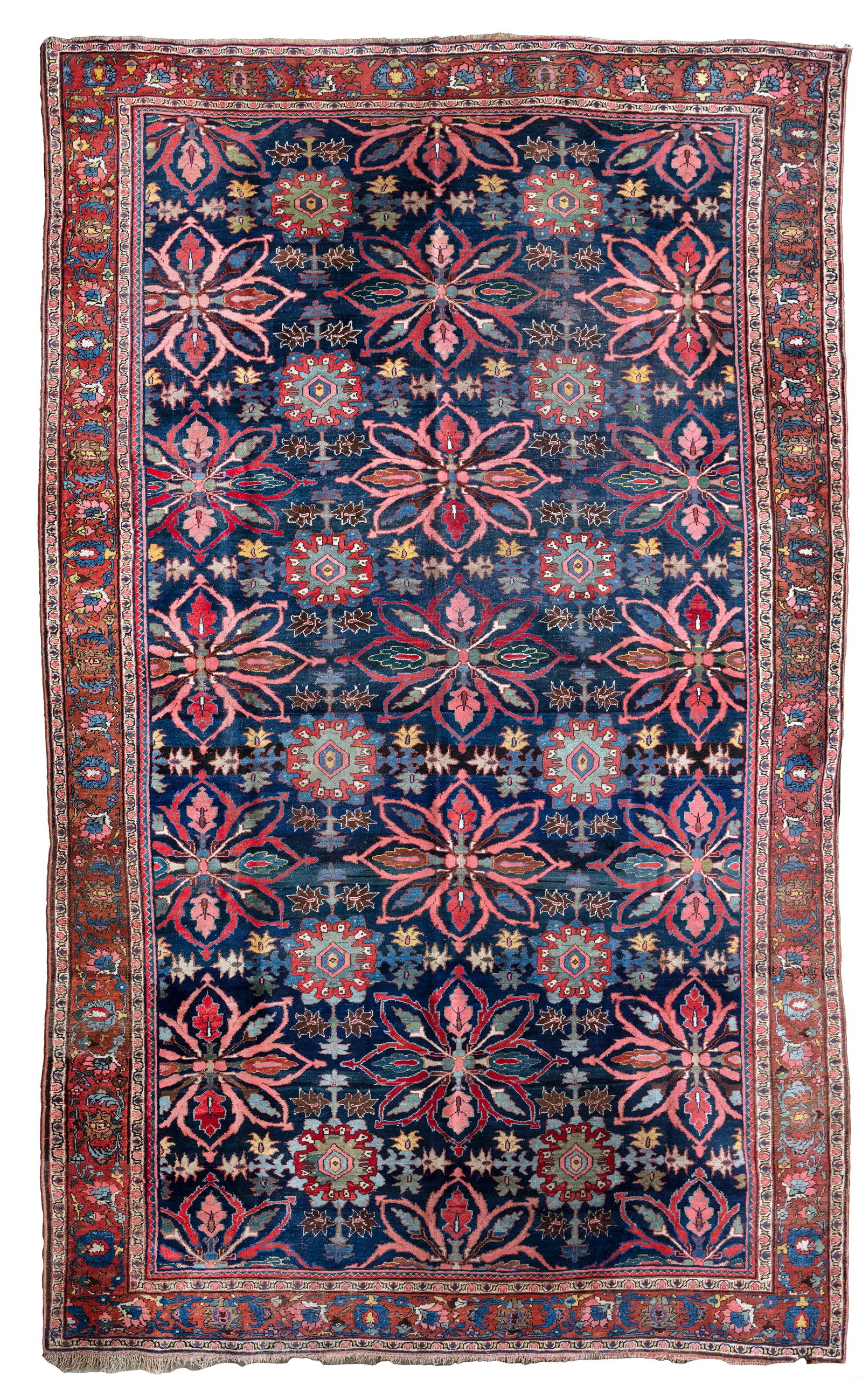 AN ANTIQUE AND VERY RARE BIDJAR CARPET, 19TH CENTURY (1 of 2)