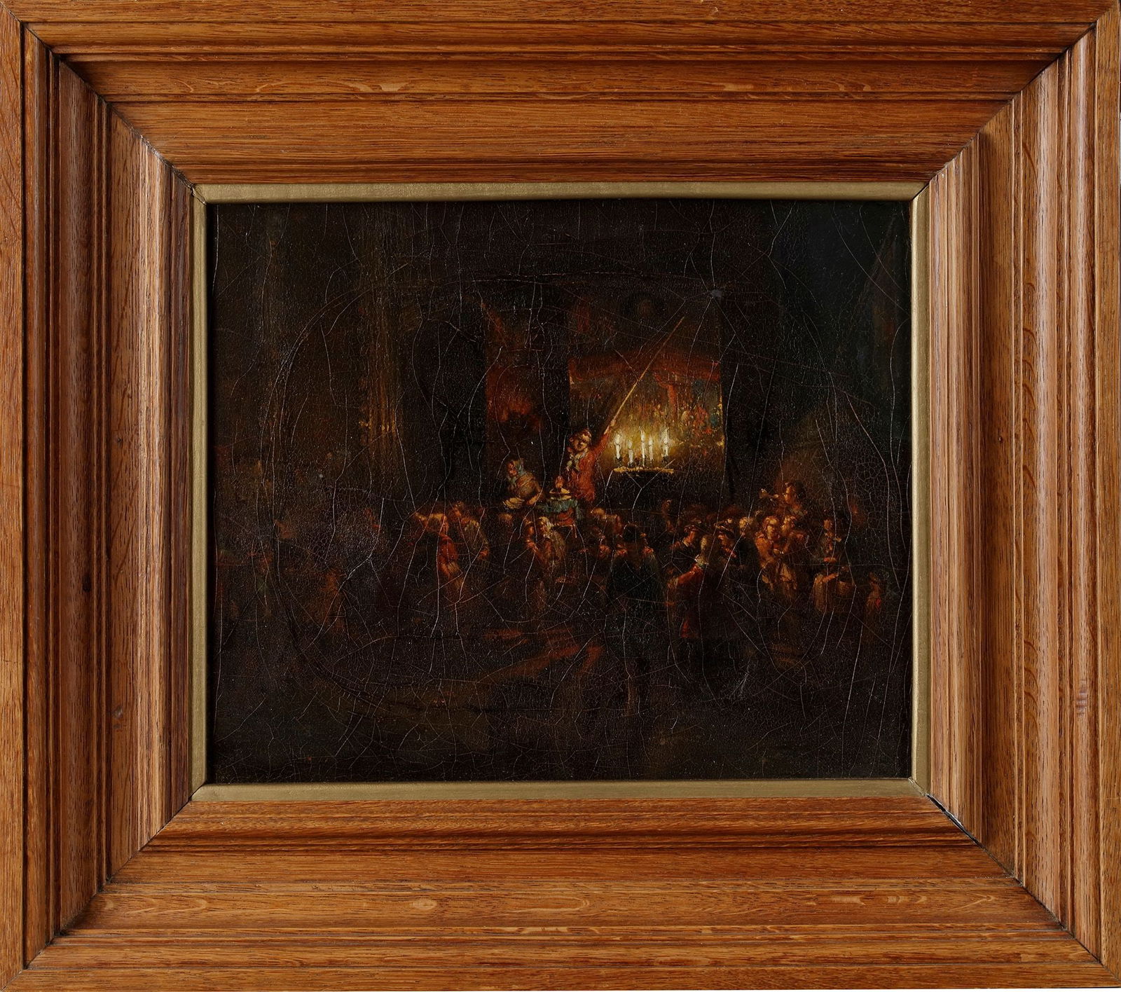 AN OIL PAINTING, DUTCH SCHOOL, 17TH CENTURY (1 of 2)