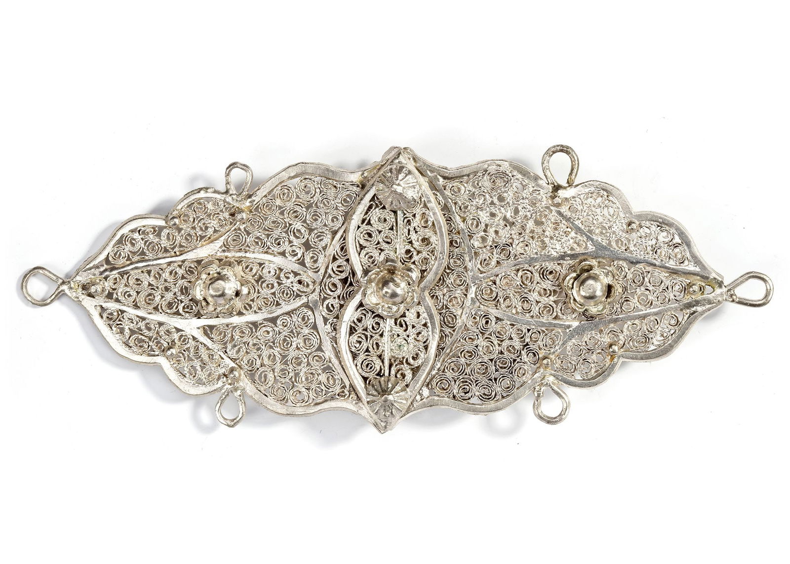 AN OTTOMAN SILVER BELT BUCKLE, 19TH CENTURY (1 of 3)