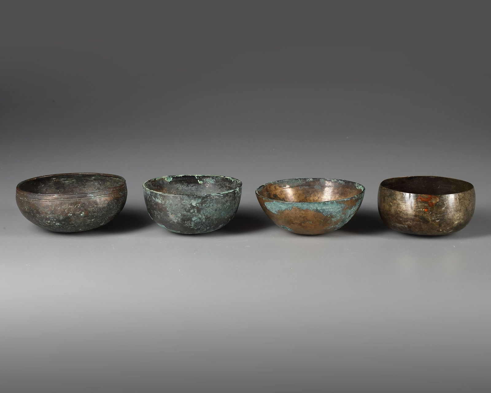 FOUR BRONZE BOWLS, 3RD-4TH CENTURY BC (1 of 3)