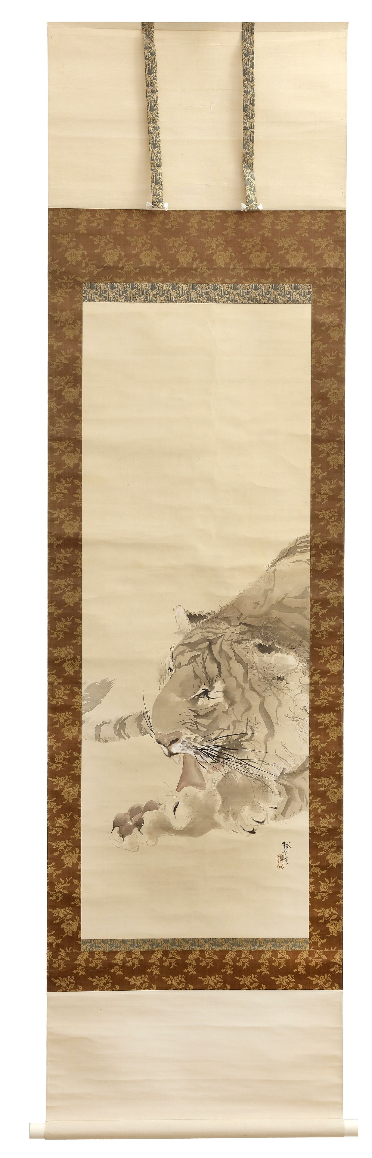 A SCROLL DEPICTING A TIGER, KONOSHIMA OKOKU ??¨??¶ ????°· (1877-1939) (1 of 1)