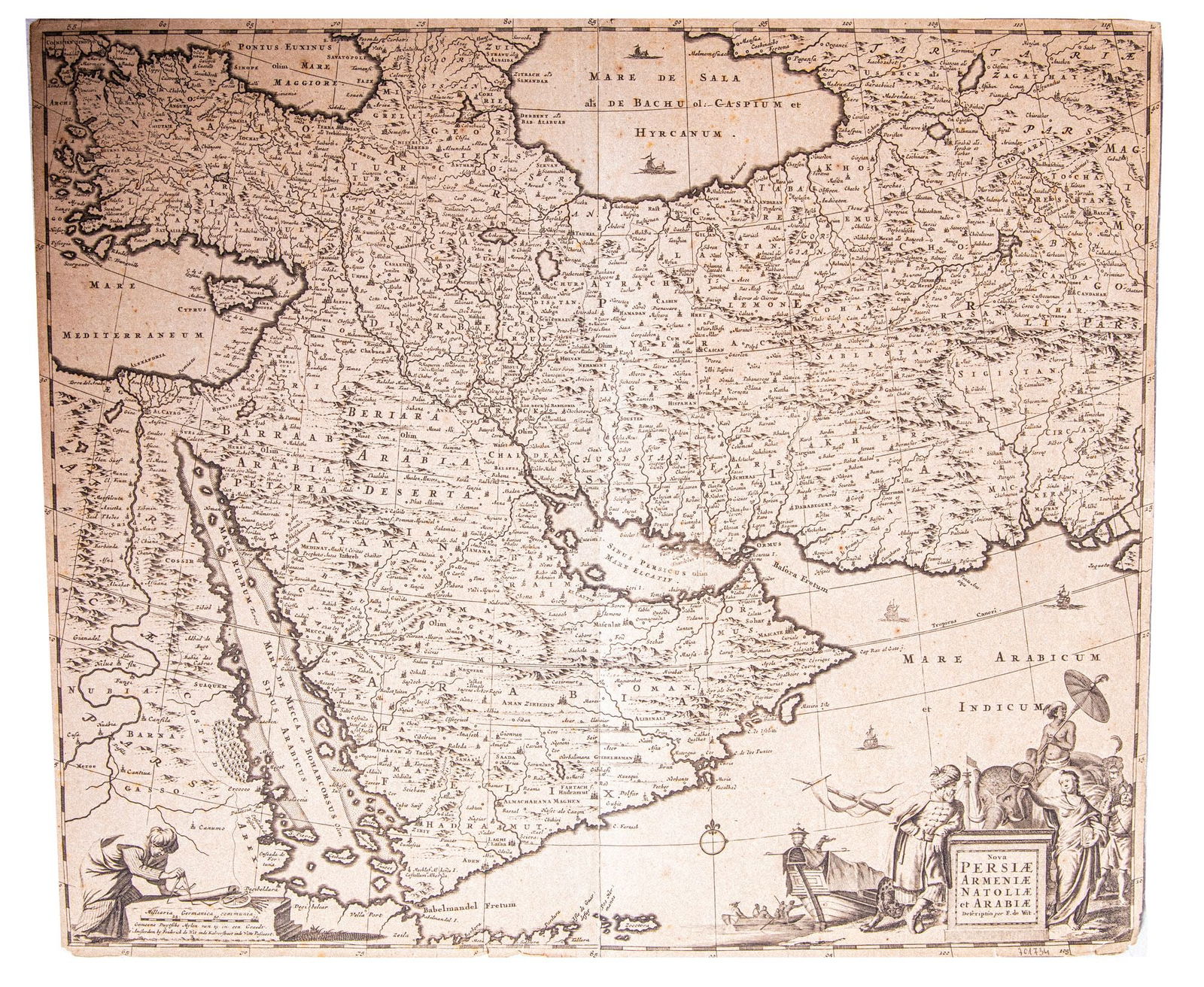 MAP OF PERSIA, ARMENIA, ANATOLIA, AND ARABIA (1 of 2)