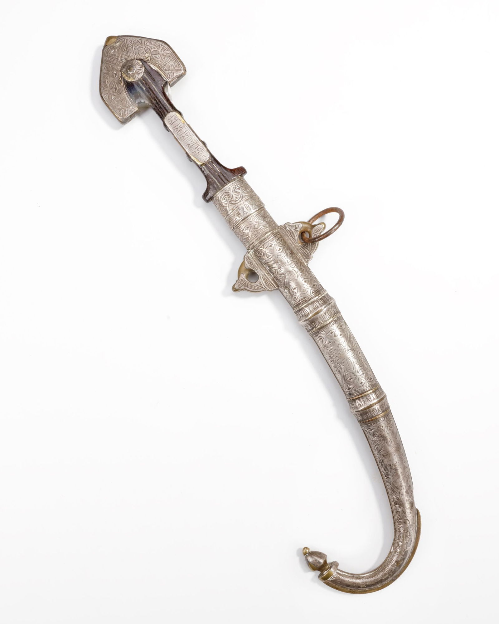 A SILVER DAGGER, MOROCCO, 19TH CENTURY (1 of 2)