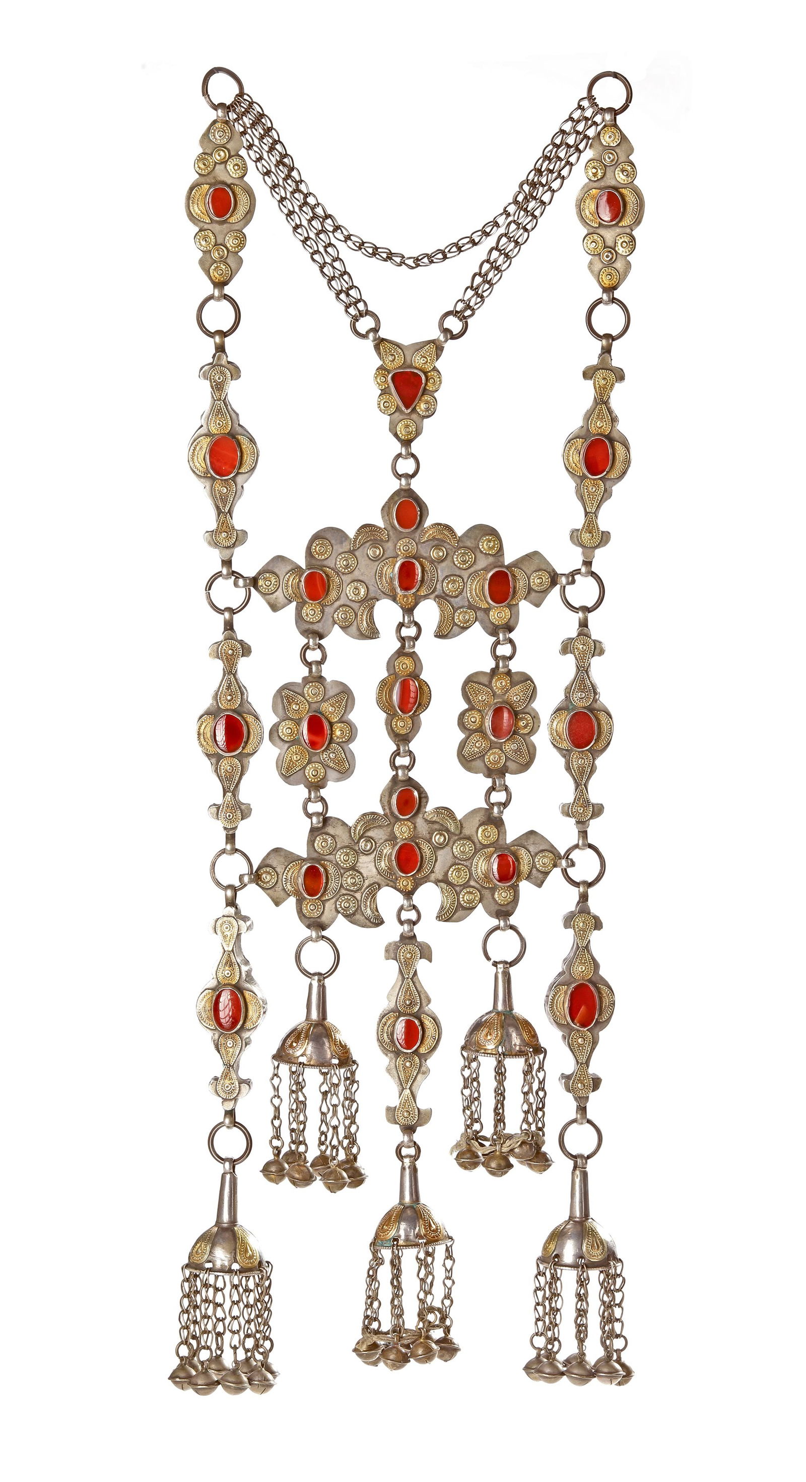 SILVER NECKLACE â€“ TURKMEN, 19th CENTURY (1 of 2)