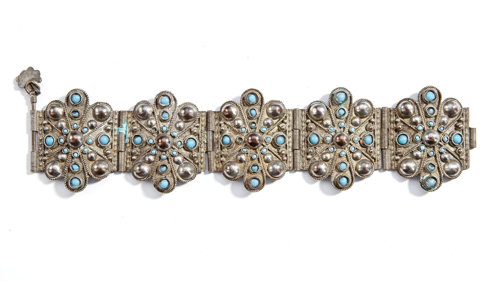 AN OTTOMAN SILVER BRACELET, 19TH CENTURY (1 of 3)