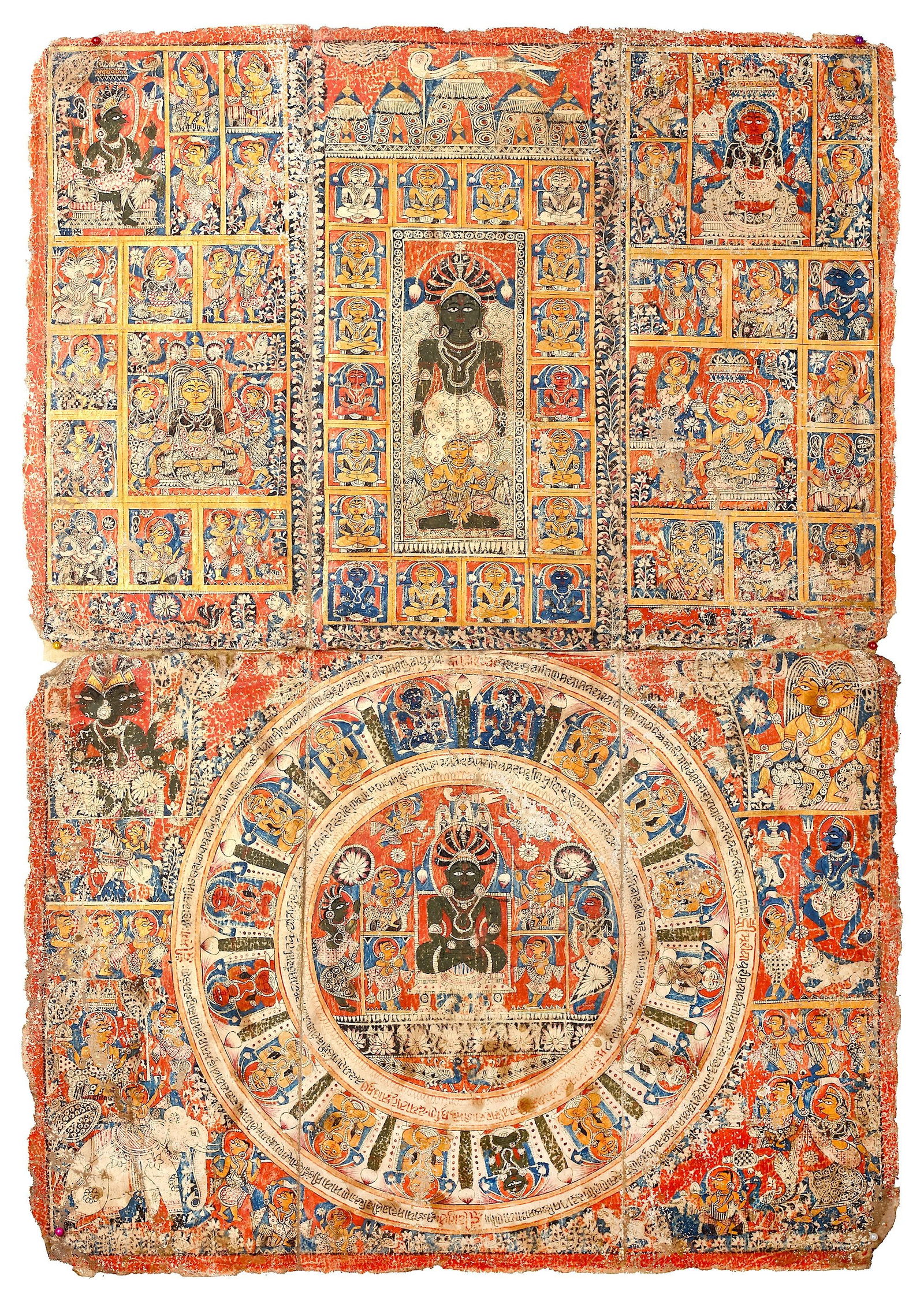 A JAIN PATA OF SAHASRAPHANA PARHANATHA GUJARAT, INDIA, 16TH CENTURY (1 of 1)