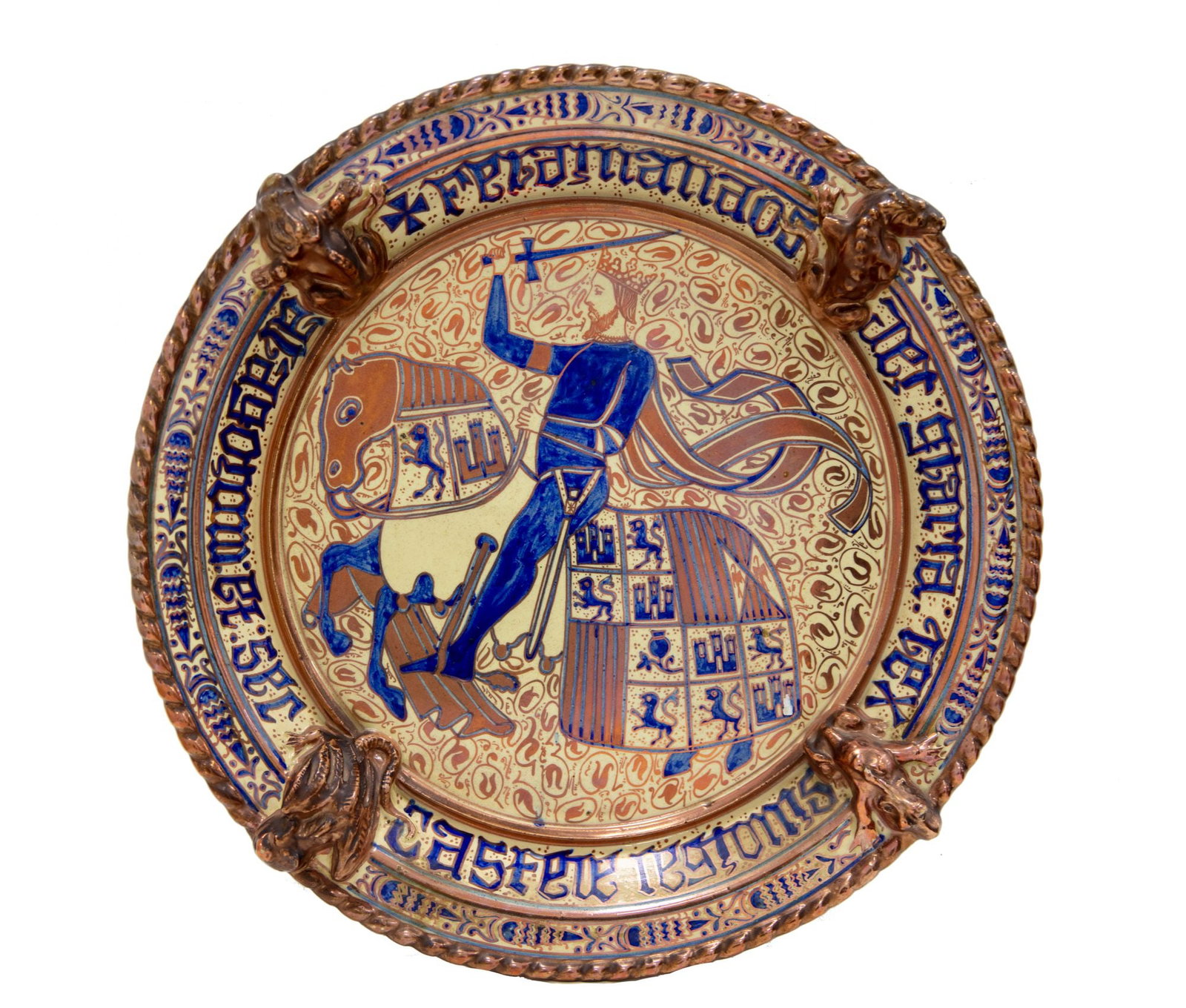 A HISPANO MORESQUE CHARGER, EARLY 19TH CENTURY (1 of 2)