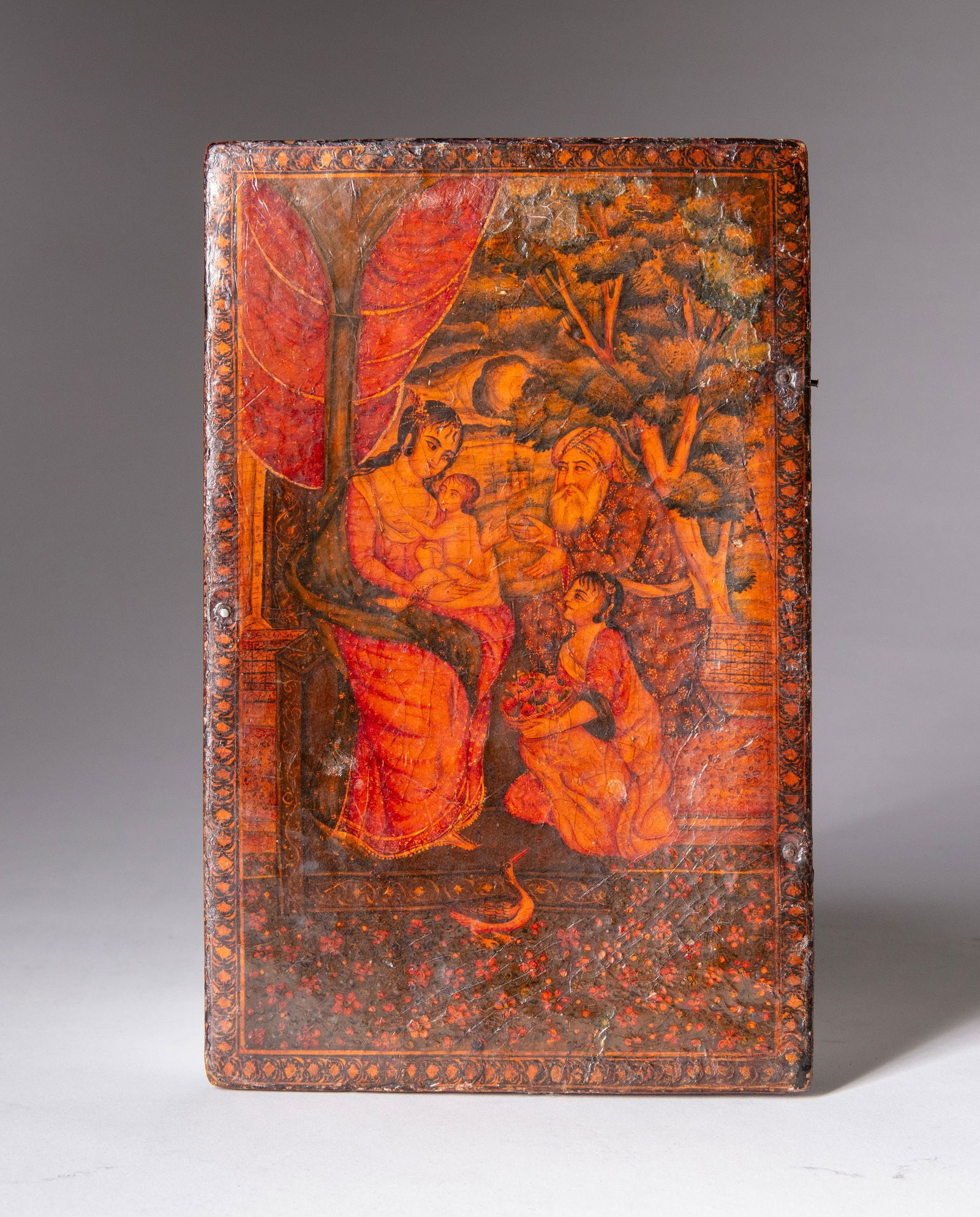 A QAJAR MIRROR, 18TH CENTURY (1 of 4)