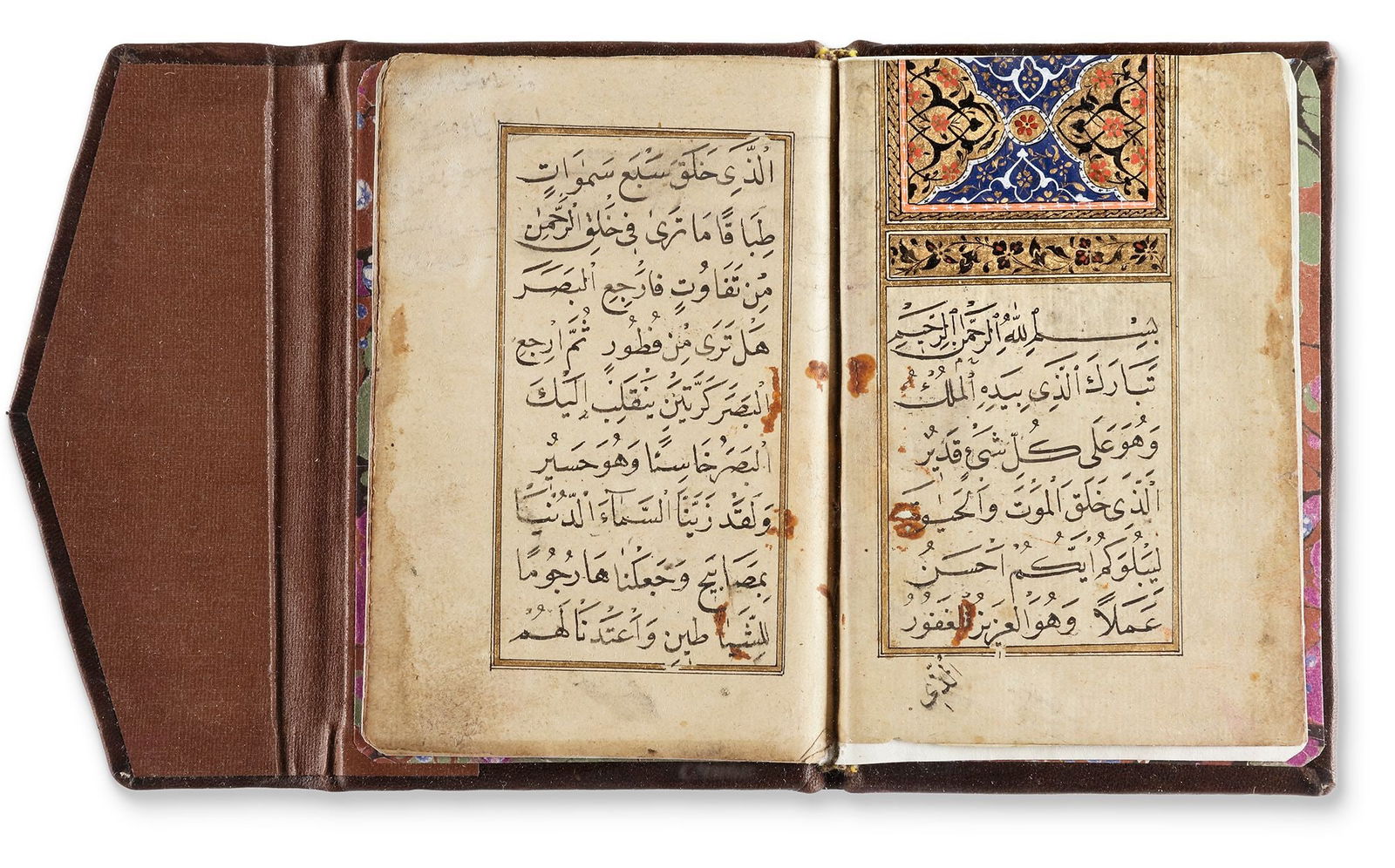 AN ILLUMINATED OTTOMAN QURAN SECTION, TURKEY 18TH CENTURY (1 of 2)