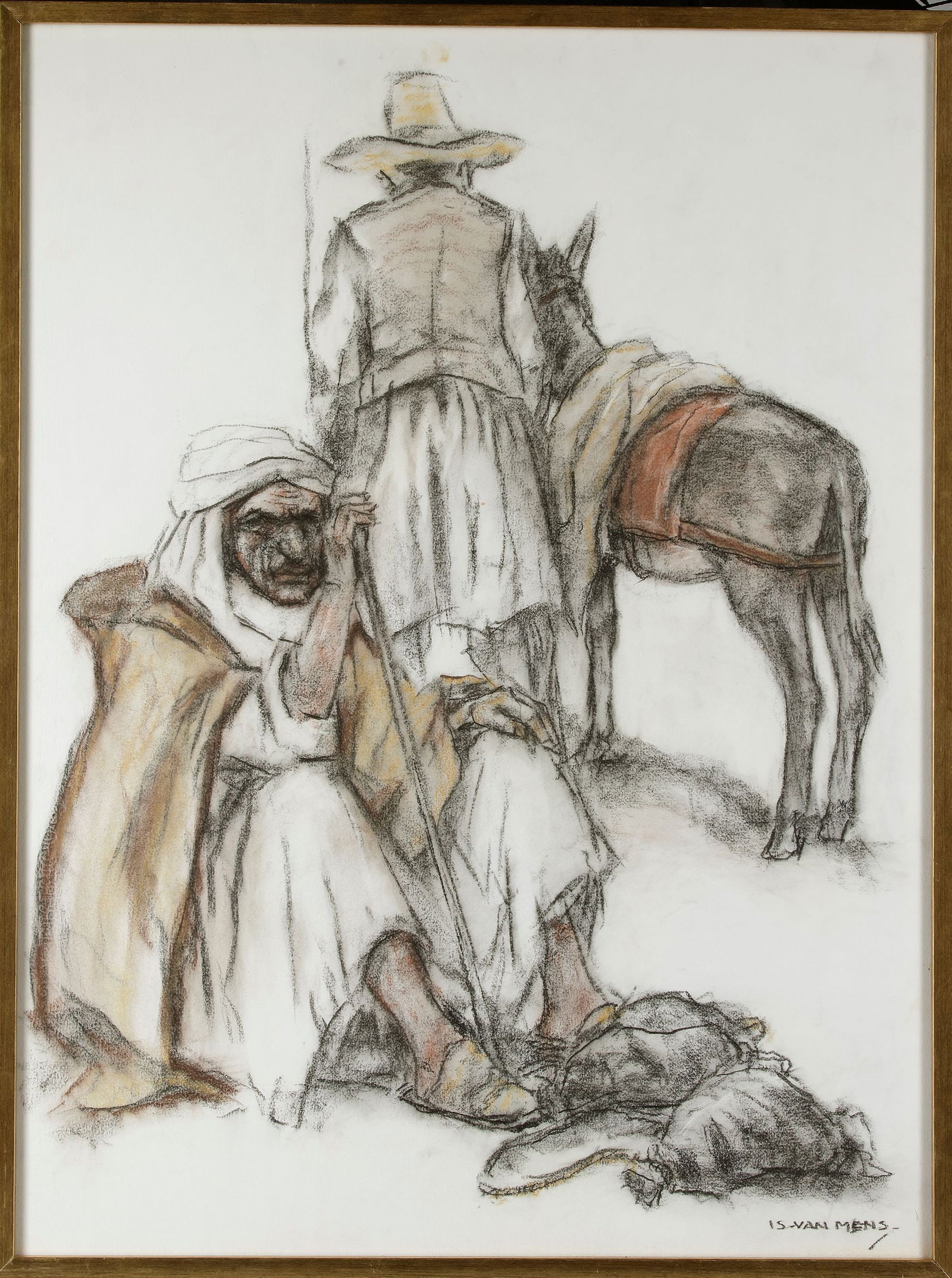 ISIDORE VAN MENS ( NETHERLANDS, 1890-1985): Framed and glazed58 by 78 cm