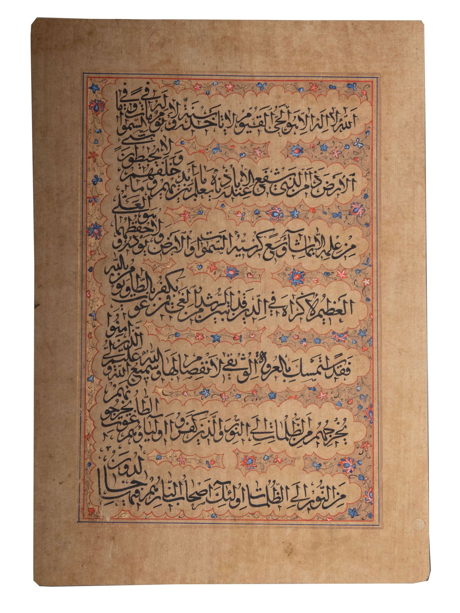 A QURAN FOLIO, 19TH/20TH CENTURY (1 of 1)