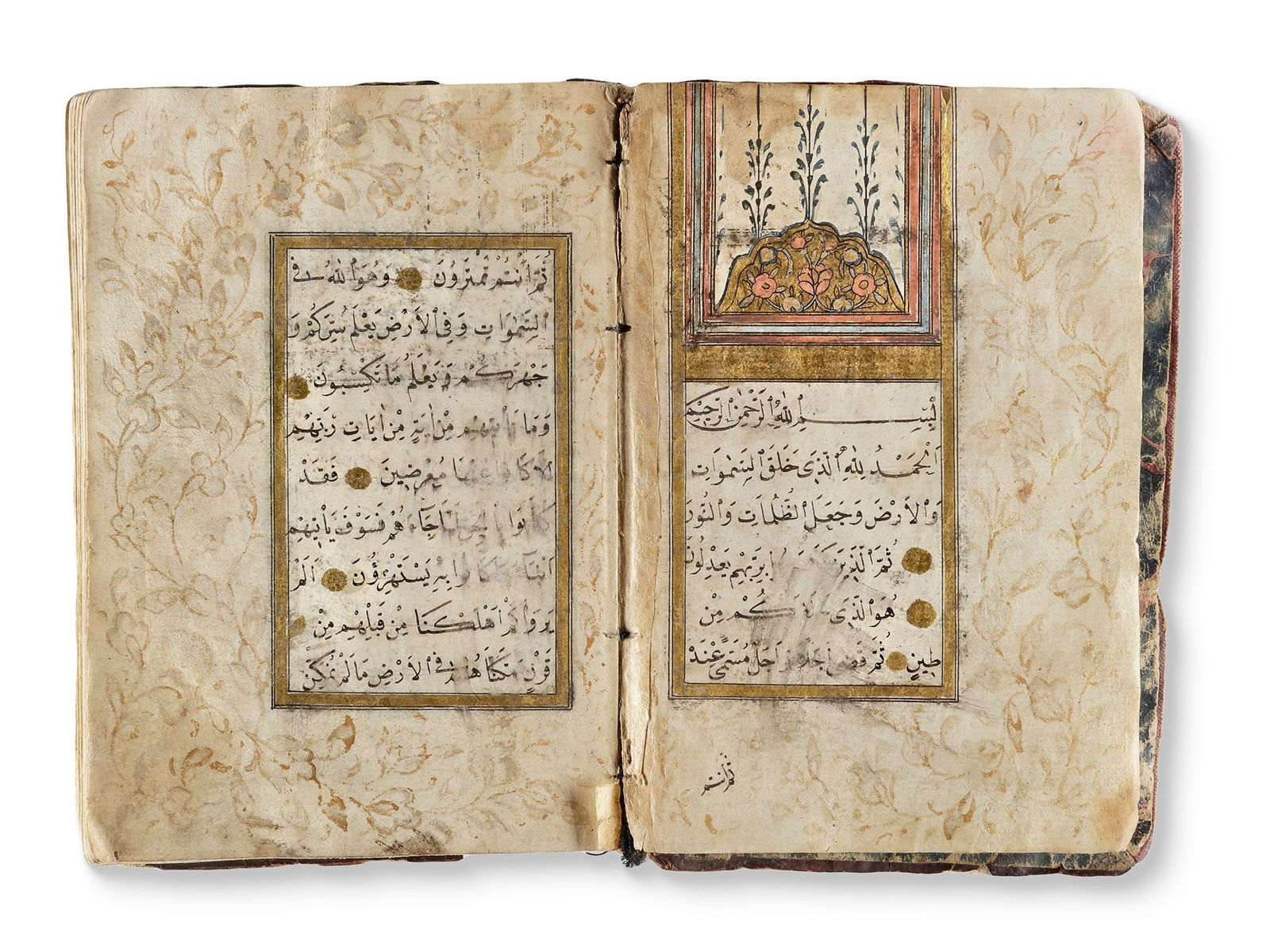 AN ILLUMINATED OTTOMAN PRAYER BOOK, WRITTEN BY AHMED EFFENDI, 1251 AH/ 1805 AD (1 of 7)